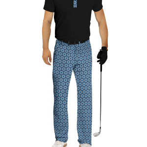 Menshwe Shweshwe Golf Attire Blue