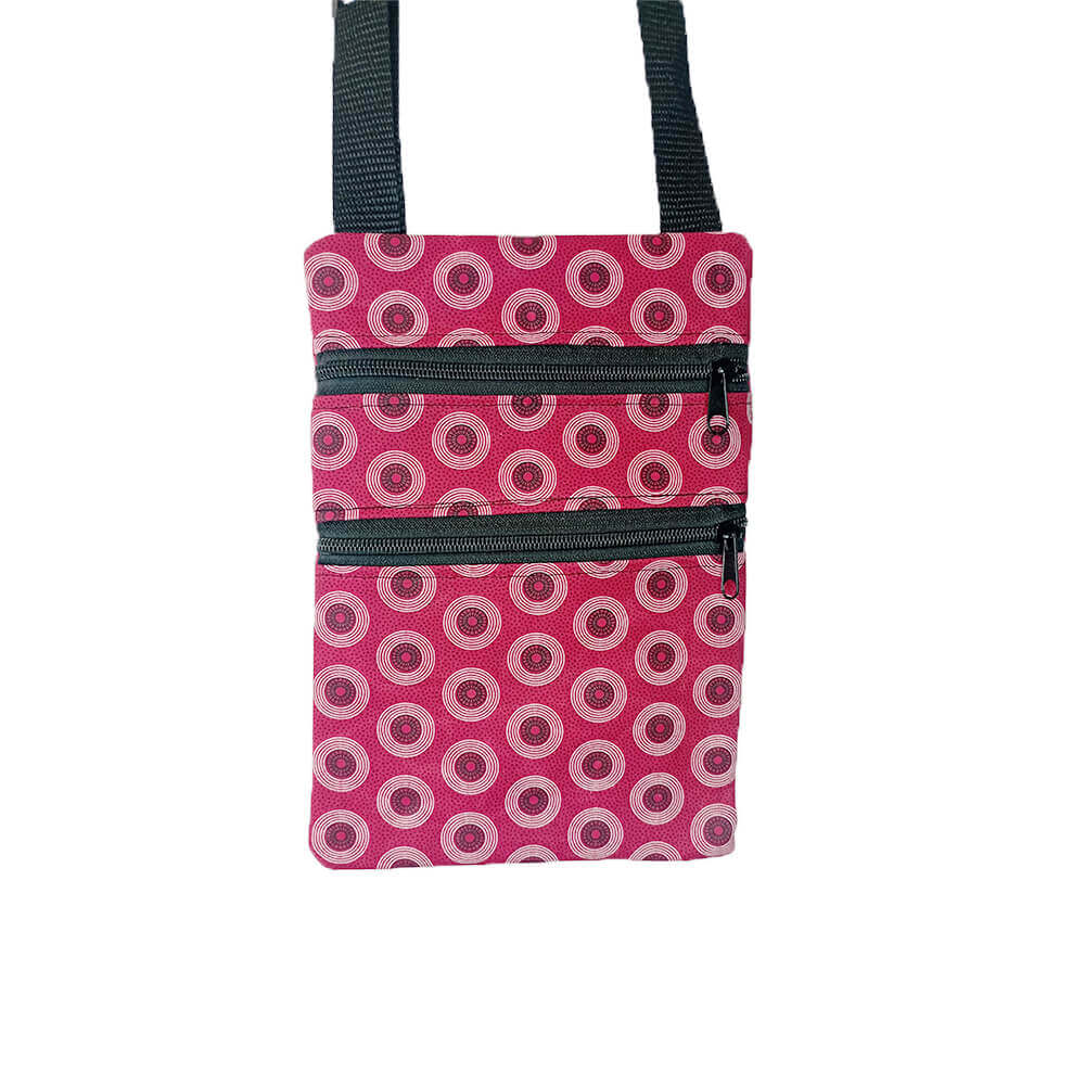 Shweshwe Bags | Red and Black 01 | Menshwe.co.za